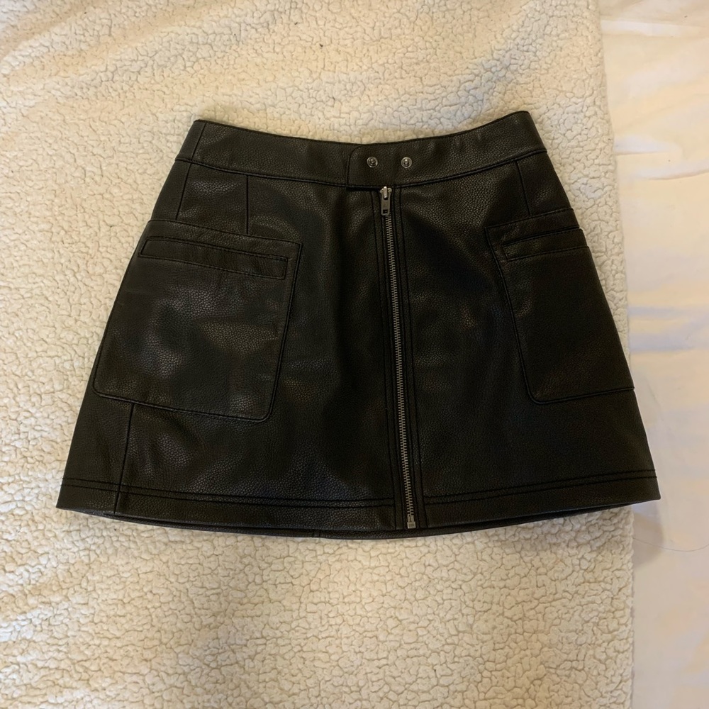 NWT Free People Leather skirt